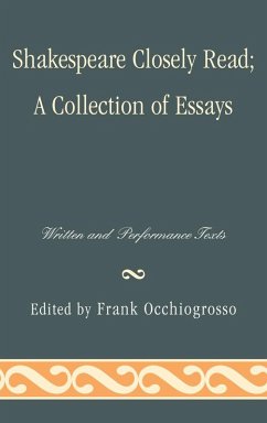 Shakespeare Closely Read (eBook, PDF) - Occhiogrosso, Frank Shakespeare Closely Read (eBook, PDF) - Occhiogrosso, Frank