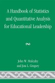 A Handbook of Statistics and Quantitative Analysis for Educational Leadership (eBook, PDF)