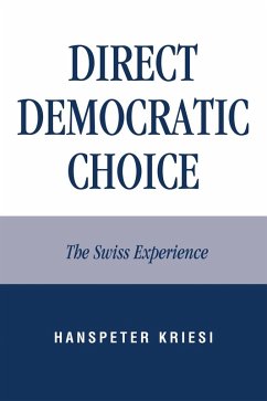Cover Direct Democratic Choice (eBook, PDF)