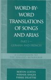 Word-By-Word Translations of Songs and Arias, Part I (eBook, PDF)