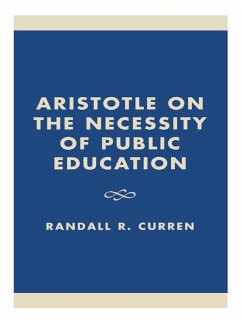 Cover Aristotle on the Necessity of Public Education (eBook, PDF)