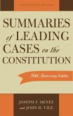 Summaries of Leading Cases on the Constitution (eBook, PDF)
