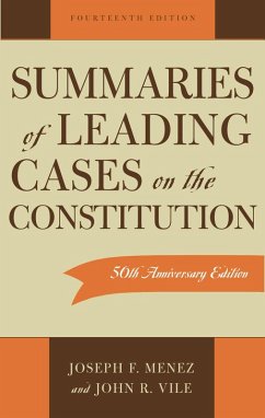 Cover Summaries of Leading Cases on the Constitution (eBook, PDF)