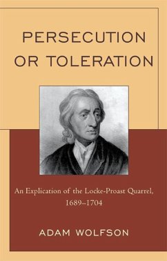 Persecution or Toleration (eBook, PDF) - Wolfson, Adam