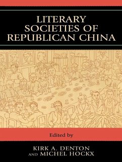 Cover Literary Societies Of Republican China (eBook, PDF)