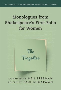 Monologues from Shakespeare's First Folio for Women (eBook, PDF)