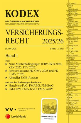 KODEX Versicherungsrecht Band I 2025/26 - inkl. App