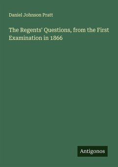 Cover The Regents' Questions, from the First Examination in 1866