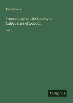 Cover Proceedings of the Society of Antiquaries of London