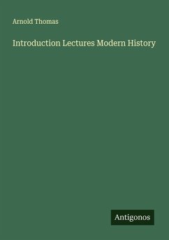Cover Introduction Lectures Modern History