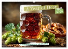 A Year of Beer - Bavarian Brews and Scenic Views (Wall Calendar 2026 DIN A2 landscape), CALVENDO 12 Month Wall Calendar