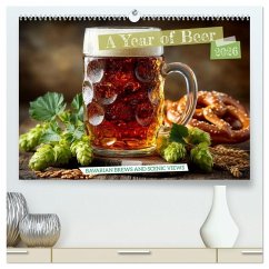 A Year of Beer - Bavarian Brews and Scenic Views (High Quality Premium Wall Calendar 2026 DIN A2 landscape),CALVENDO 12 Month Wall Calendar