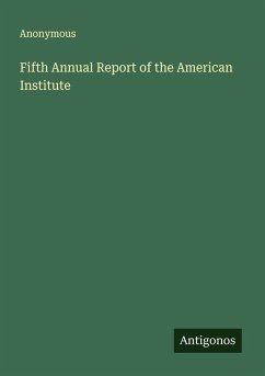Fifth Annual Report of the American Institute Cover Fifth Annual Report of the American Institute