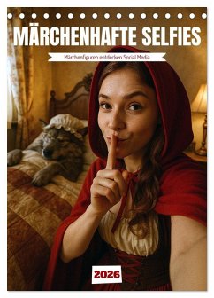 Cover Märchenhafte Selfies (Tischkalender 2026 DIN A5 hoch), CALVENDO Monatskalender