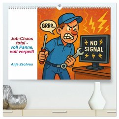 Job-Chaos total - voll Panne, voll verpeilt (hochwertiger Premium Wandkalender 2026 DIN A2 quer), Kunstdruck in Hochglanz Cover Job-Chaos total - voll Panne, voll verpeilt (hochwertiger Premium Wandkalender 2026 DIN A2 quer), Kunstdruck in Hochglanz