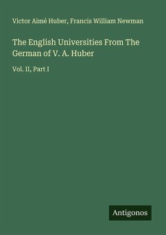 Cover The English Universities From The German of V. A. Huber