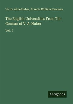 Cover The English Universities From The German of V. A. Huber