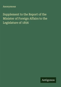 Cover Supplement to the Report of the Minister of Foreign Affairs to the Legislature of 1856