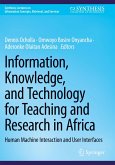 Information, Knowledge, and Technology for Teaching and Research in Africa