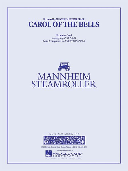 Carol of the Bells Concert Band Partitur + Stimmen