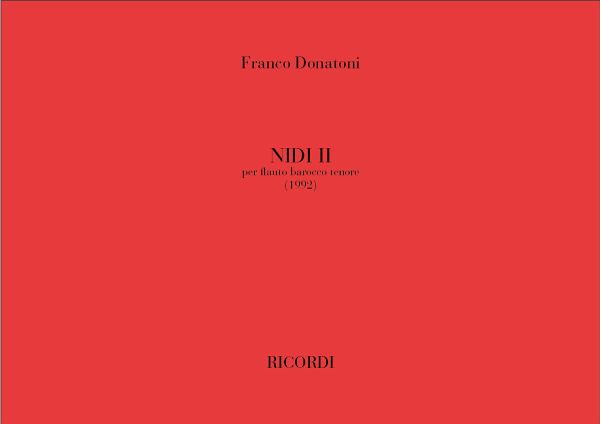 F. Donatoni Nidi Ii Flute