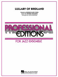 Cover George David Weiss_George Shearing, Lullaby of Birdland Big Band Partitur