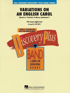 Cover Variations on an English Carol Concert Band Partitur + Stimmen