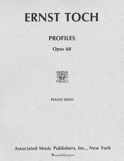 Cover Ernst Toch, Profiles, Op. 68 Klavier Buch