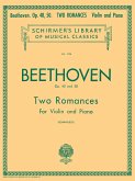 Ludwig van Beethoven, Op. 40 and 50 Two Romances Violine und Klavier Buch