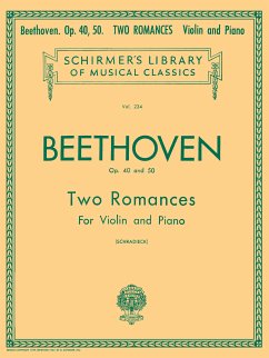Cover Ludwig van Beethoven, Op. 40 and 50 Two Romances Violine und Klavier Buch