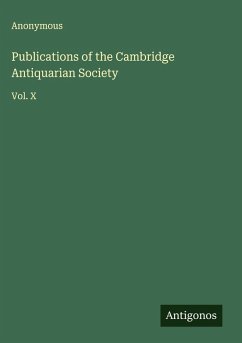 Cover Publications of the Cambridge Antiquarian Society