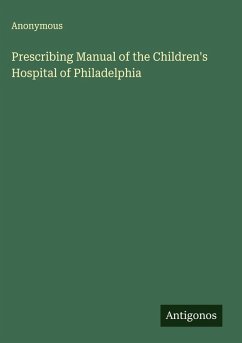 Cover Prescribing Manual of the Children's Hospital of Philadelphia