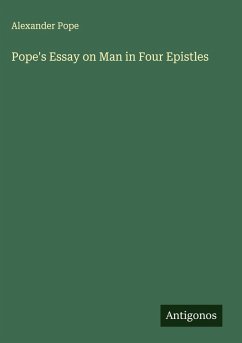 Cover Pope's Essay on Man in Four Epistles