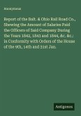 Report of the Balt. & Ohio Rail Road Co., Shewing the Amount of Salaries Paid the Officers of Said Company During the Years 1842, 1843 and 1844, &c. &c.: in Conformity with Orders of the House of the 9th, 14th and 31st Jan.