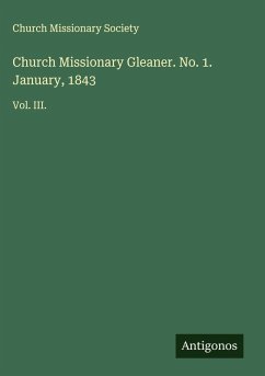 Cover Church Missionary Gleaner. No. 1. January, 1843