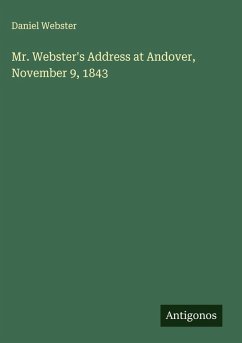 Cover Mr. Webster's Address at Andover, November 9, 1843