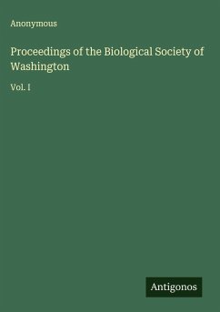 Cover Proceedings of the Biological Society of Washington