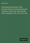 Third Annual Convention of the American Board of Transportation and Commerce, Held at the Grand Pacific Hotel, December 15th, 16th, 17th, 1875