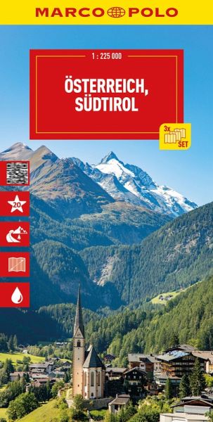 MARCO POLO Kartenset Österreich, Südtirol 1:225.000 MARCO POLO Kartenset Österreich, Südtirol 1:225.000
