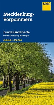ADAC Bundesländerkarte Deutschland 02 Mecklenburg-Vorpommern 1:250.000 Cover ADAC Bundesländerkarte Deutschland 02 Mecklenburg-Vorpommern 1:250.000