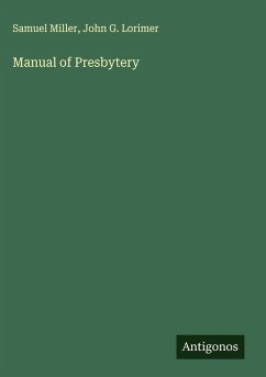 Cover Manual of Presbytery