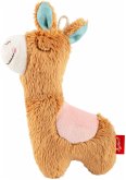 Sigikid 43434 - Greifling Rassel Lama, Red Stars, Plüsch, 14 cm Sigikid 43434 - Greifling Rassel Lama, Red Stars, Plüsch, 14 cm