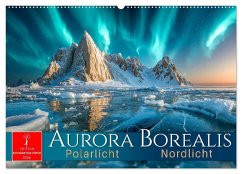 Aurora Borealis - Polarlicht Nordlicht (Wandkalender 2026 DIN A2 quer), CALVENDO Monatskalender