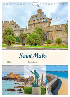 Saint Malo - Reiseplaner (Wandkalender 2026 DIN A4 hoch), CALVENDO Monatskalender