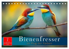 Bienenfresser - im Flug der Farben (Tischkalender 2026 DIN A5 quer), CALVENDO Monatskalender