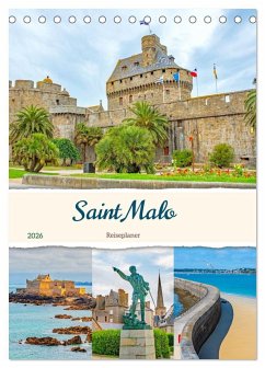 Cover Saint Malo - Reiseplaner (Tischkalender 2026 DIN A5 hoch), CALVENDO Monatskalender