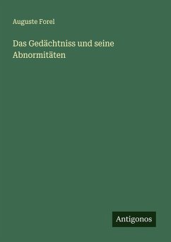 Cover Das Gedächtniss und seine Abnormitäten