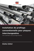 Installation de profilage conventionnelle pour plaques interchangeables