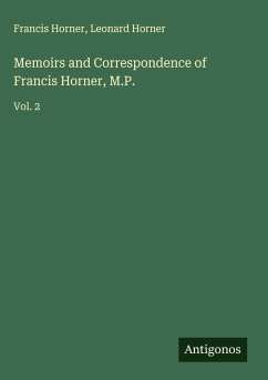 Cover Memoirs and Correspondence of Francis Horner, M.P.