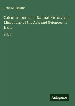 Cover Calcutta Journal of Natural History and Miscellany of the Arts and Sciences in India
